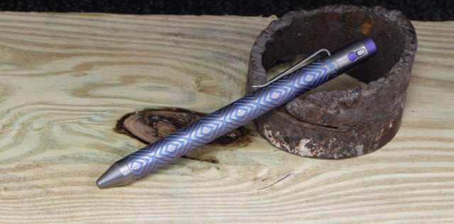 Titanium Custom Anodized Pen - g2 full size marksman purple | Nottingham Tactical