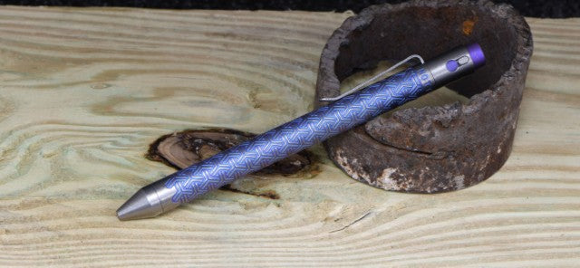 Titanium Custom Anodized Pen - g2 full size yknott purple | Nottingham Tactical
