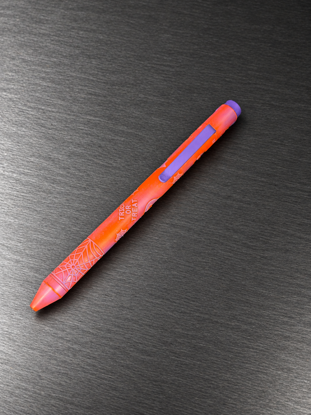 2026 Trick or Treat Pen in Purple & Orange Distressed Cerakote | Nottingham Tactical