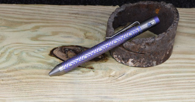 Titanium Custom Anodized Pen - parker marksman purple | Nottingham Tactical