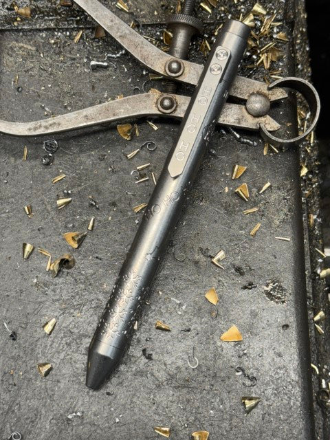 St. Nick Limited Edition Pen - tumbled machined clip | Nottingham Tactical